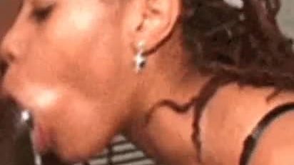 DICK SUCKING EBONY BLACK GIRL THROAT FUCKED HEAD BOBBING HEAD