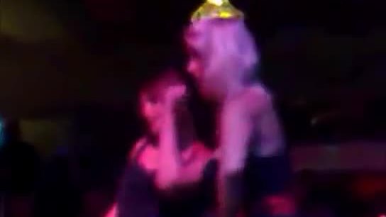 British Girls get tits out in Club
